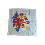 LOYALIST PRISON ART HANDKERCHIEF SIGNED 'A4820 CROCKARD CELL 20 H1 C &D'