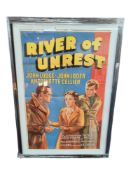 BRIAN DESMOND HURST COLLECTION - 'RIVER OF UNREST' MOVIE POSTER. THIS FILM WAS KNOWN IN THE UK