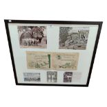 BRIAN DESMOND HURST COLLECTION - 'LETTER FROM ULSTER' (1942) FRAMED EPHEMERA. THERE ARE COPY