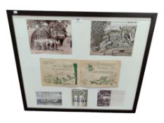 BRIAN DESMOND HURST COLLECTION - 'LETTER FROM ULSTER' (1942) FRAMED EPHEMERA. THERE ARE COPY