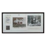 BRIAN DESMOND HURST COLLECTION - FRAMED ORIGINAL PREMIERE NIGHT TICKET OF 'THEIRS IS THE GLORY'. THE