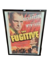 BRIAN DESMOND HURST COLLECTION - 'THE FUGITIVE' MOVIE POSTER. c1939/1940. THE FILM AS KNOWN AS 'ON