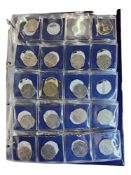 FOLDER OF COLLECTABLE COINS 50p/£1/£2