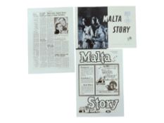 BRIAN DESMOND HURST COLLECTION - MOVIE PRESS PACKS - 'MALTA STORY'