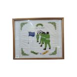 FRAMED REPUBLICAN PRISON ART HANDKERCHIEF