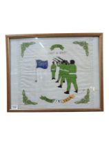 FRAMED REPUBLICAN PRISON ART HANDKERCHIEF