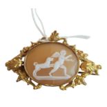 VICTORIAN ORNATE MOUNTED CAMEO BROOCH