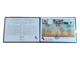 THE BATTLE OF THE SOMME CENTENARY £5 SILVER PROOF COIN COVER