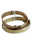 2 X ROLLED GOLD BANGLES