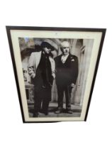 BRIAN DESMOND HURST COLLECTION - A LARGE COPY PHOTOGRAPH OF BRIAN DESMOND HURST AND JOHN FORD