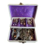 JEWELLERY BOX AND CONTENTS