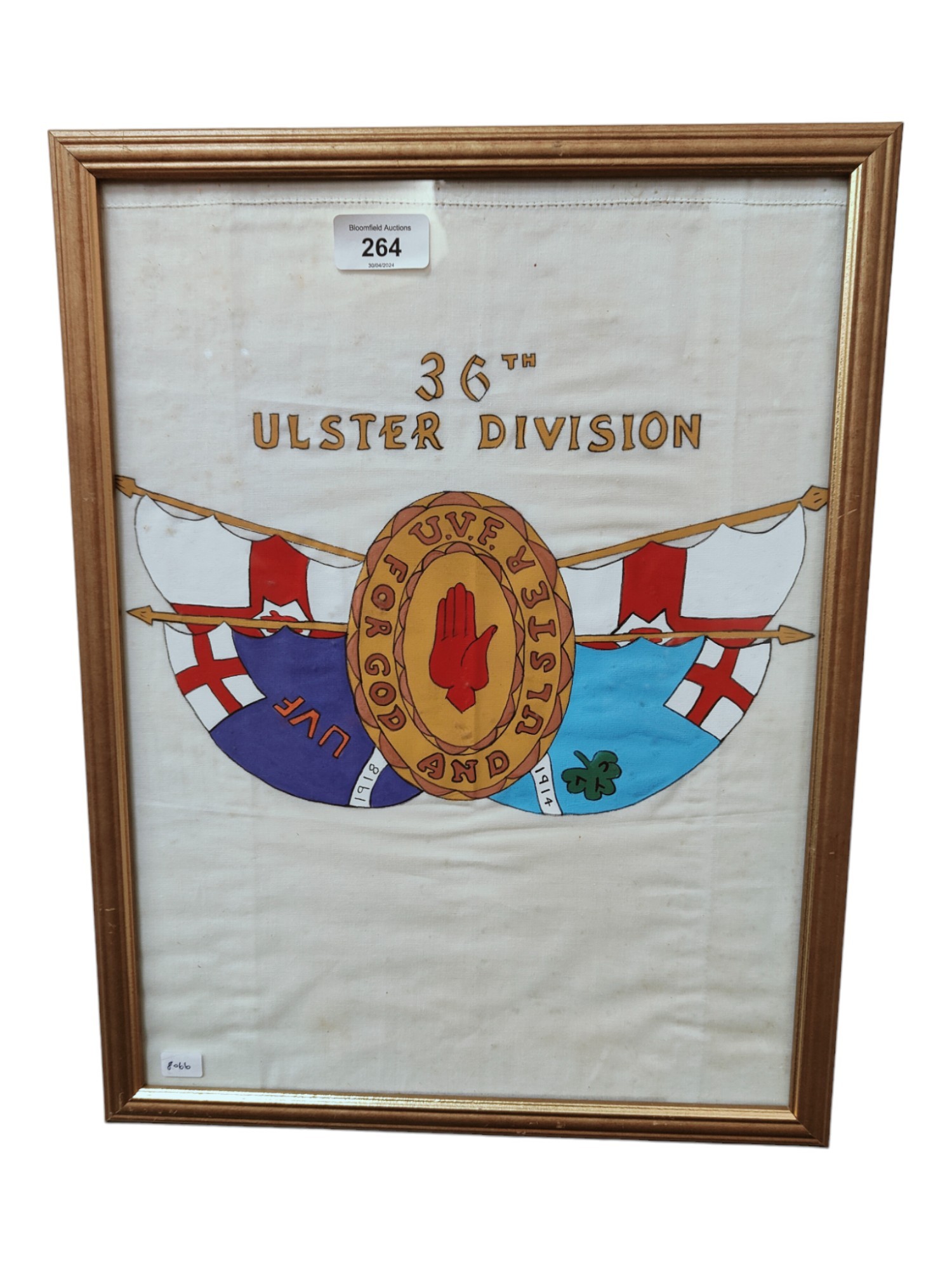 FRAMED LOYALIST PRISON ART HANDKERCHIEF