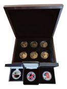 MARE ME A SOLDIER O'LORD 6 COIN SET & 3 CASED COMMEMORATIVE COINS