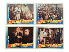 BRIAN DESMOND HURST COLLECTION - 4 X MOVIE LOBBY CARDS - 'THE FUGITIVE'