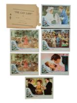 BRIAN DESMOND HURST COLLECTION - 7 X MOVIE LOBBY CARDS - 'THE GAY LADY' WITH ORIGINAL ENVELOPE