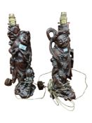 PAIR OF ANTIQUE CHINESE LAMPS