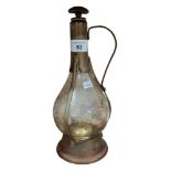 ANTIQUE BRASS DECANTER