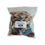 BAG OF COLLECTABLE BADGES