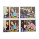 BRIAN DESMOND HURST COLLECTION 4 X MOVIE LOBBY CARDS - 'ALIBI' (1942)