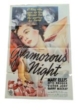 BRIAN DESMOND HURST COLLECTION - ORIGINAL MOVIE POSTER - 'ONE GLAMOROUS NIGHT'