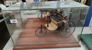 MINIATURE STEAM POWERED TRIKE IN CASE