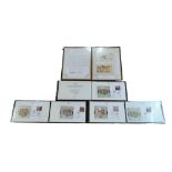 2 X WWI POSTCARDS & A SET OF 1994 50TH ANNIVERSARY OF D-DAY SIGNED SET OF FIVE COVERS