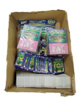 BOX OF NORTHERN IRELAND FOOTBALL CLUB COLLECTORS CARDS ETC