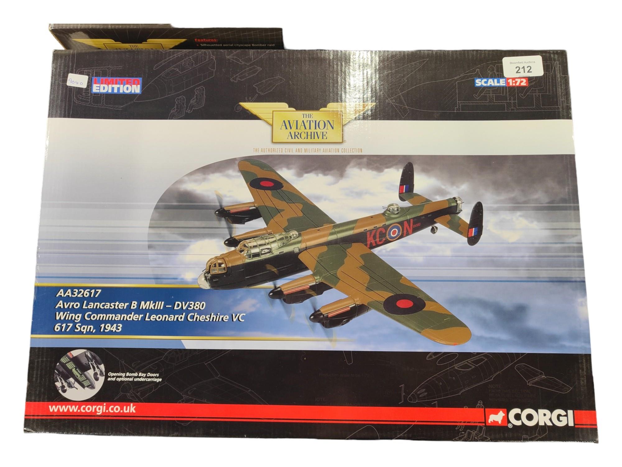 CORGI LIMITED EDITION AVRO LANCASTER MKIII