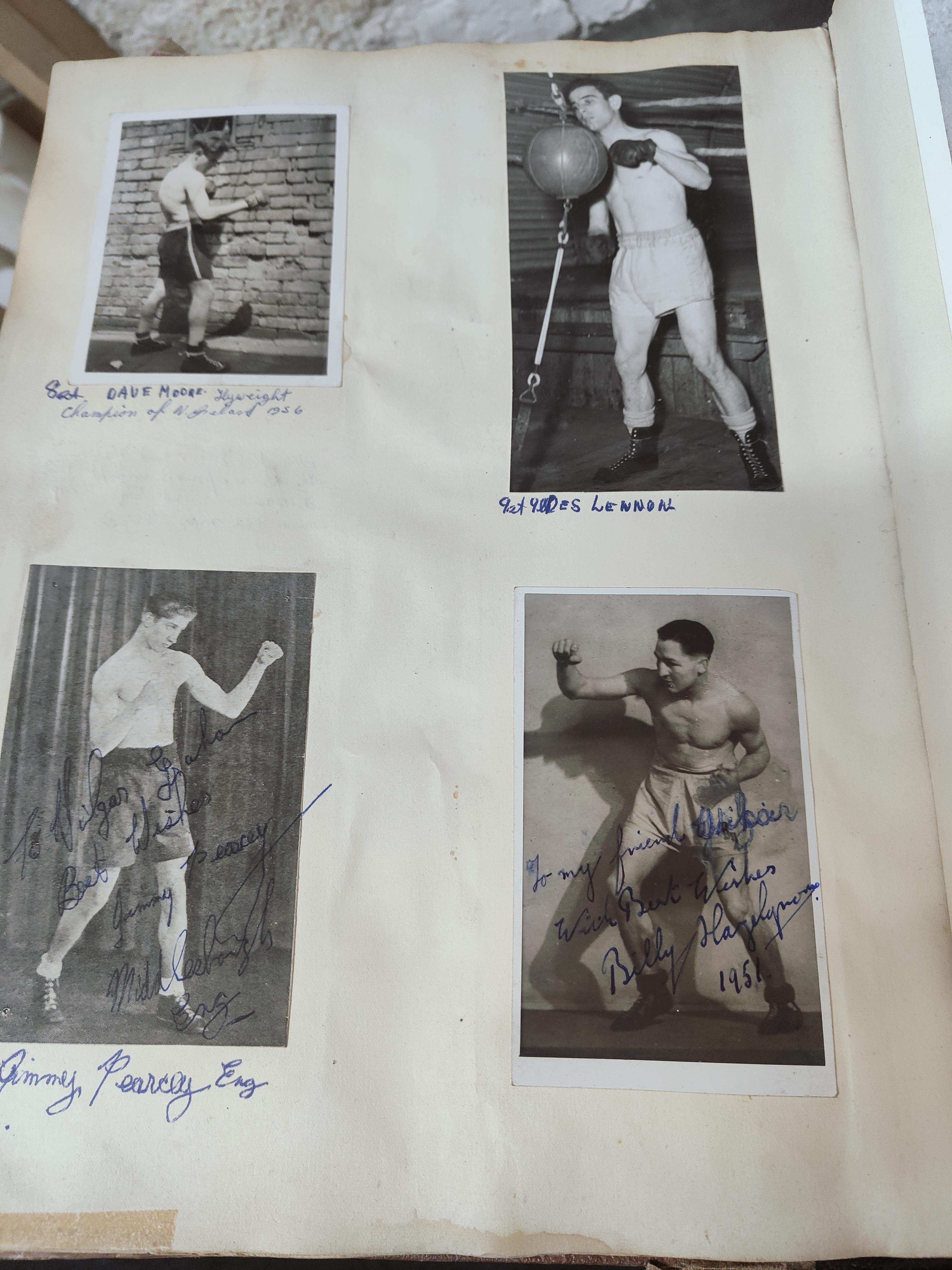 5 BOXING SCRAP BOOKS - LARGE QUANTITY OF NEWSPAPER CLIPPINGS, PHOTOGRAPHS & AUTOGRAPHS ETC - Image 6 of 20