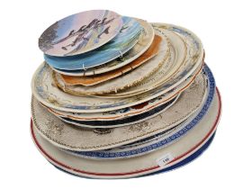 LARGE QUANTITY OF OLD PLATES & PLATTERS