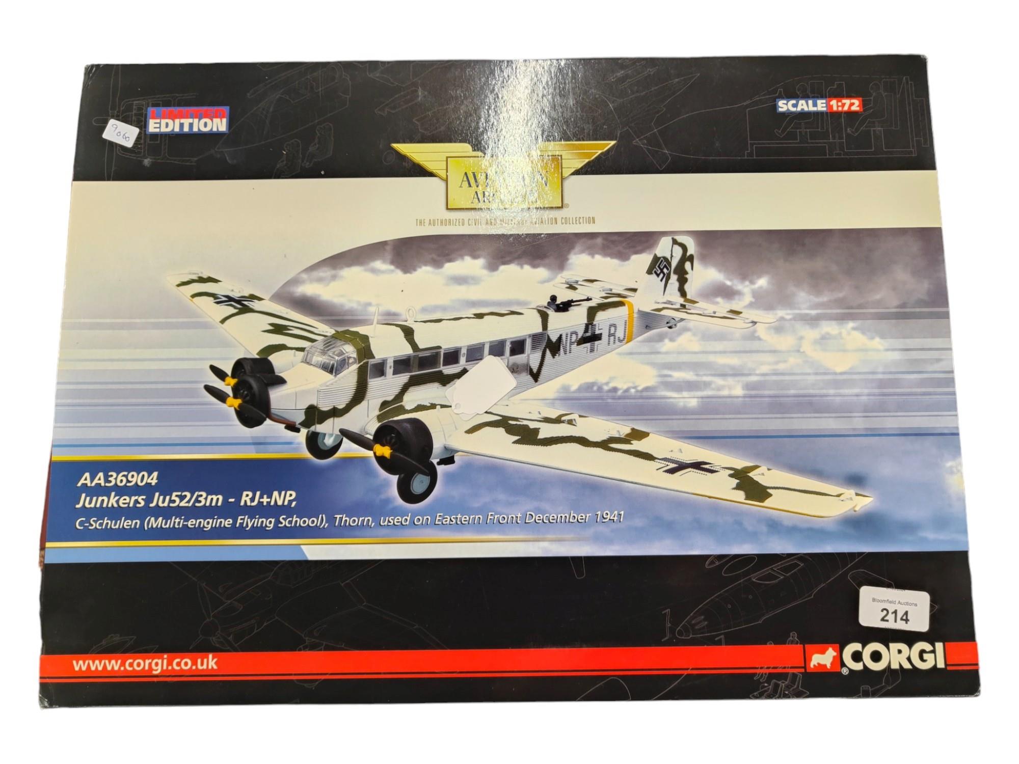 CORGI LIMITED EDITION JUNKERS JU52/3M