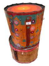 2 X CARNIVAL AZTEC DRUMS - HAND MADE