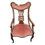 VICTORIAN MAHOGANY ARMCHAIR