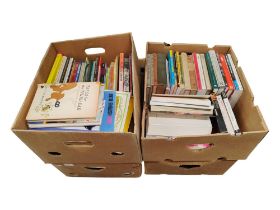 4 BOXES OF MISCELLANEOUS BOOKS