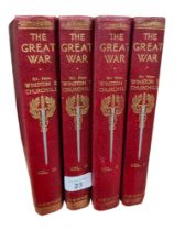 BOOKS - 4 X VOLUMES - WINSTON CHURCHILL - THE GREAT WAR