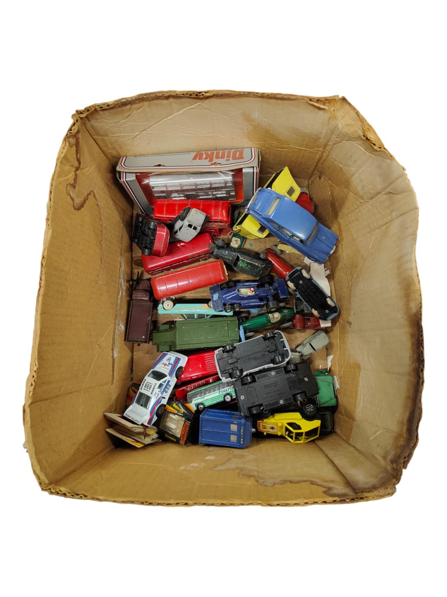 BOX OF OLD MODEL CARS