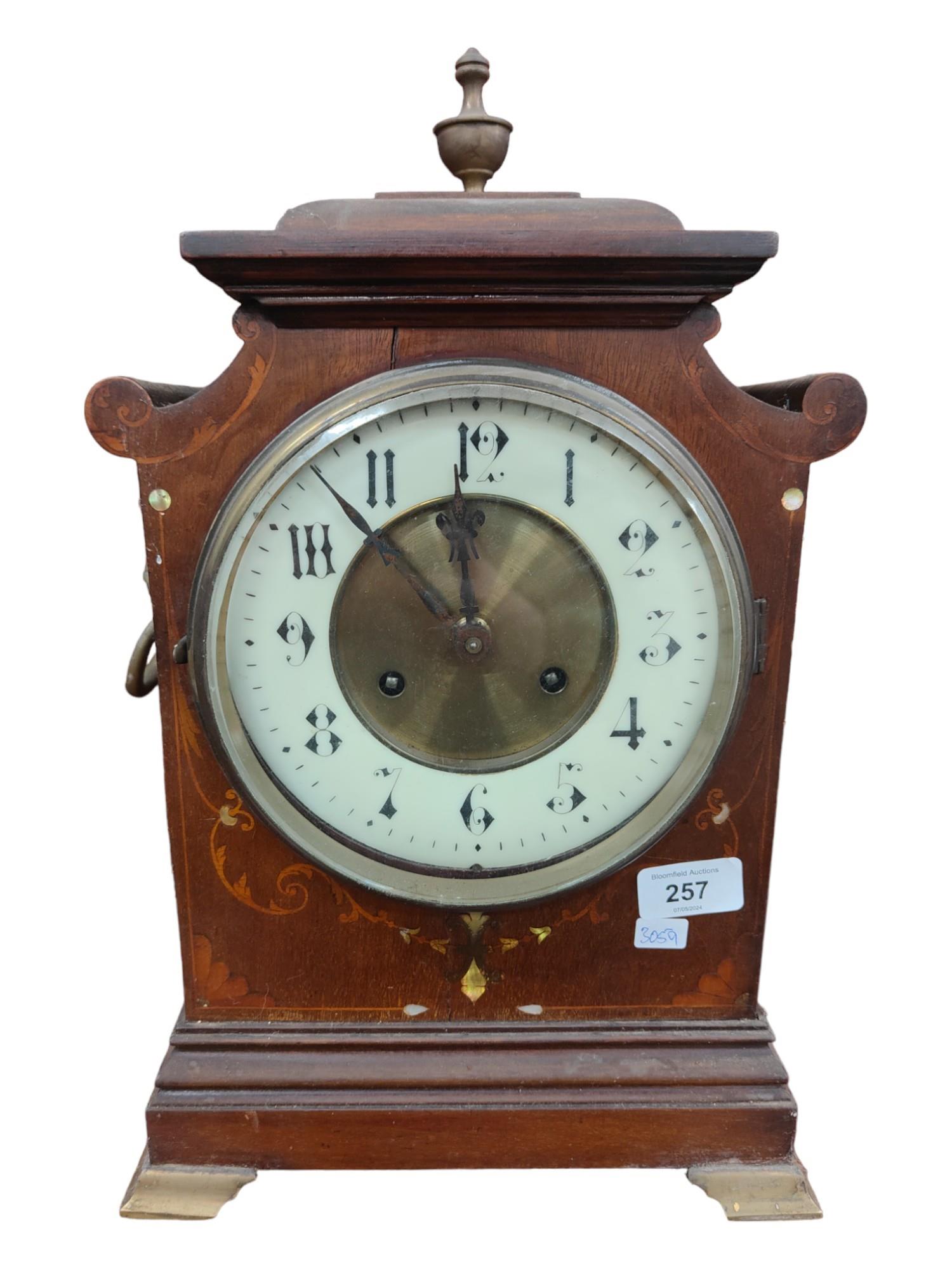 ANTIQUE INLAID BRACKET CLOCK