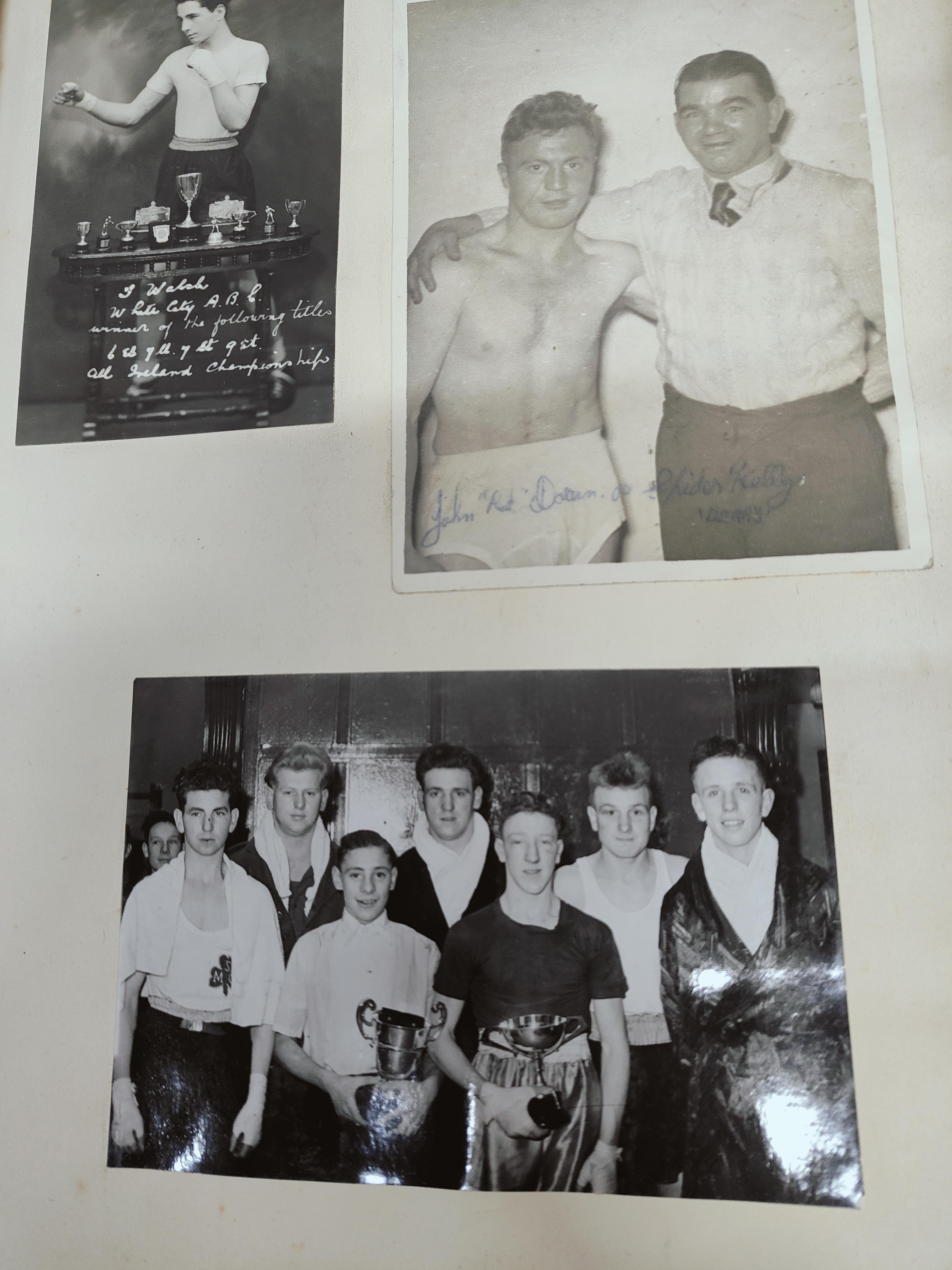 5 BOXING SCRAP BOOKS - LARGE QUANTITY OF NEWSPAPER CLIPPINGS, PHOTOGRAPHS & AUTOGRAPHS ETC - Image 4 of 20