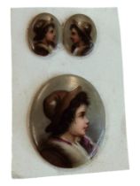 VICTORIAN PAINTED MINIATURE PLAQUES
