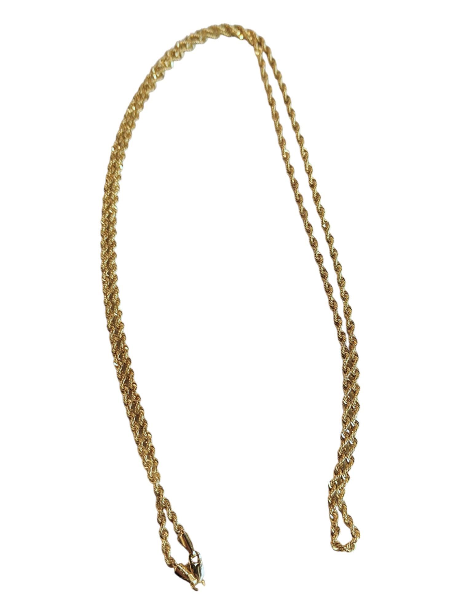 9 CARAT GOLD NECKLACE 3.85 GRAMS