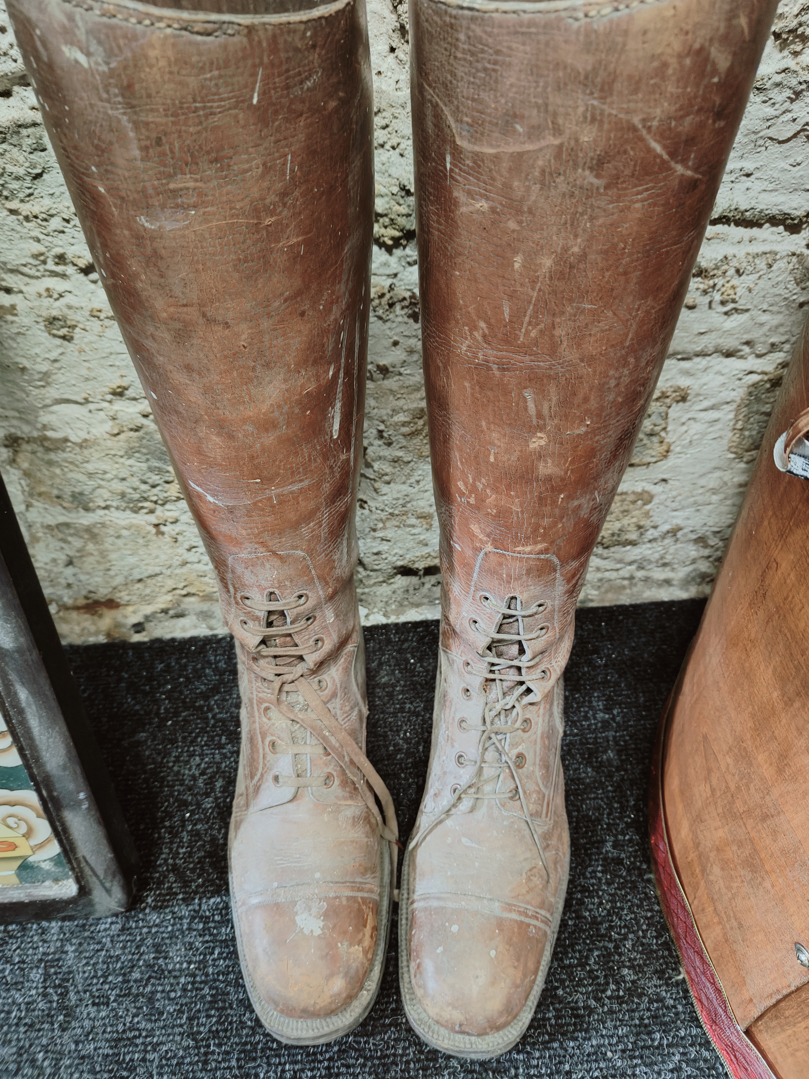 PAIR OF MILITARY BOOTS & 'TREES' - Image 9 of 10