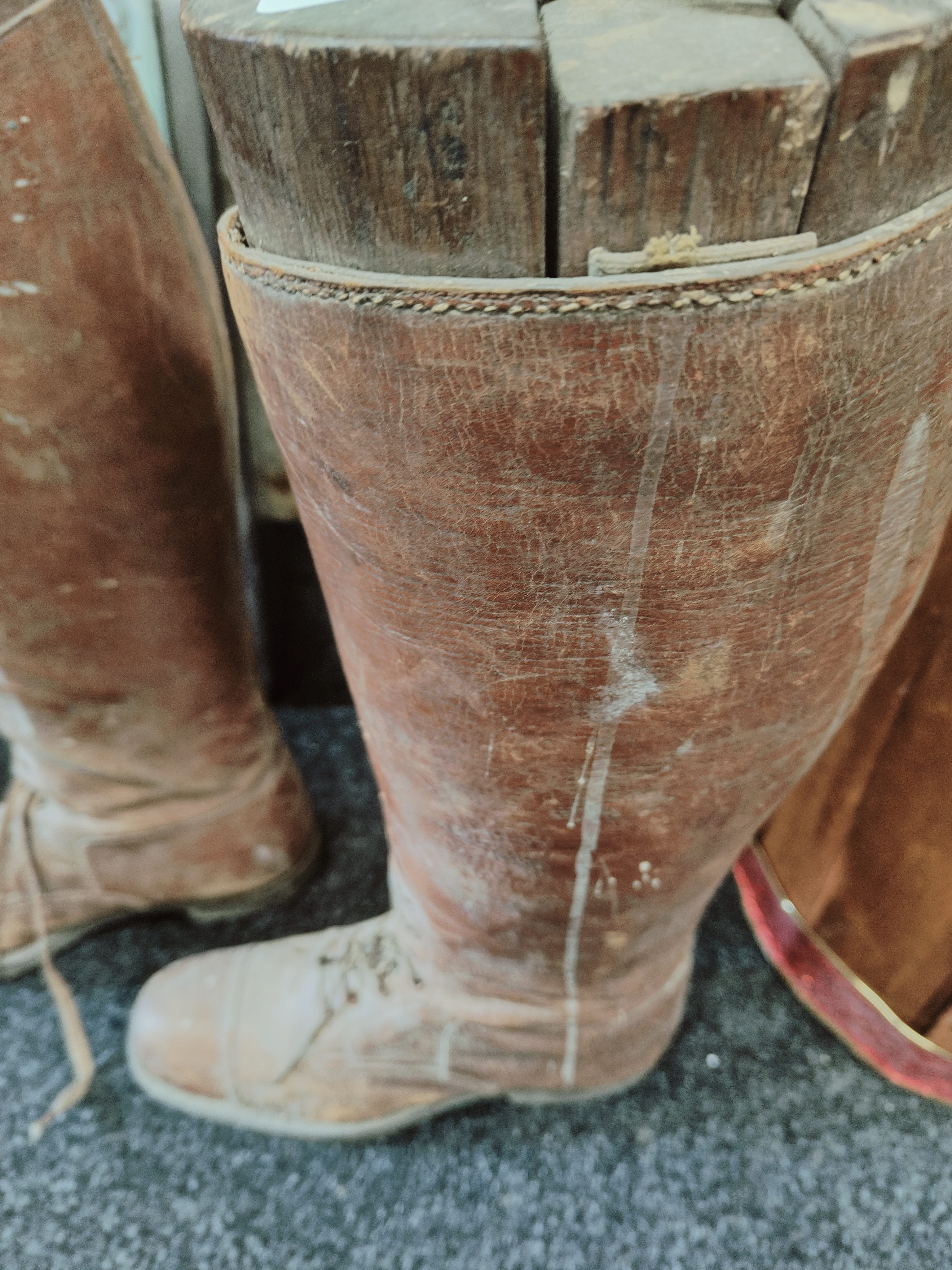 PAIR OF MILITARY BOOTS & 'TREES' - Image 3 of 10