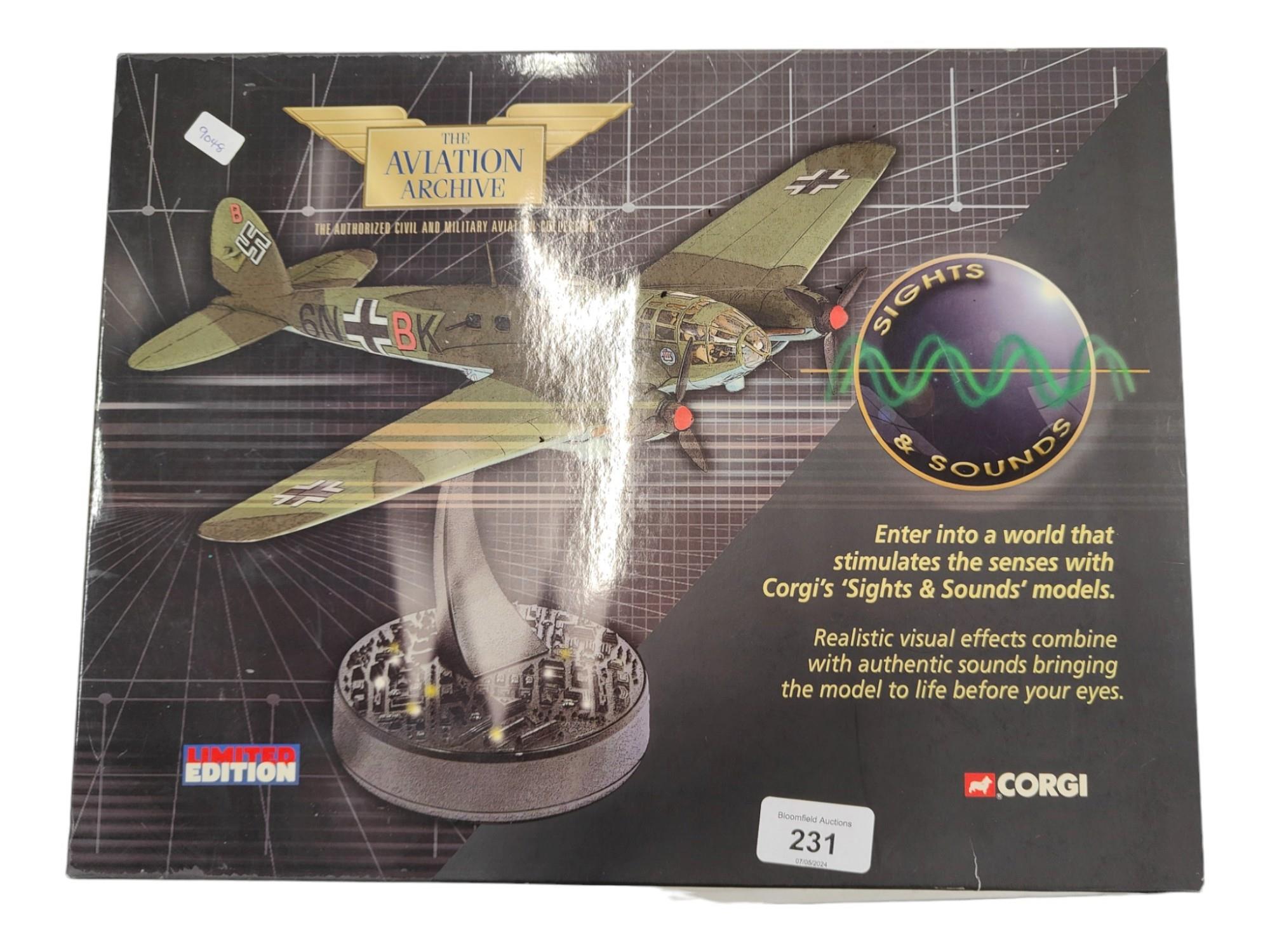 CORGI LIMITED EDITION HEINKEL LUFTWAFFE SIGHTS AND SOUNDS