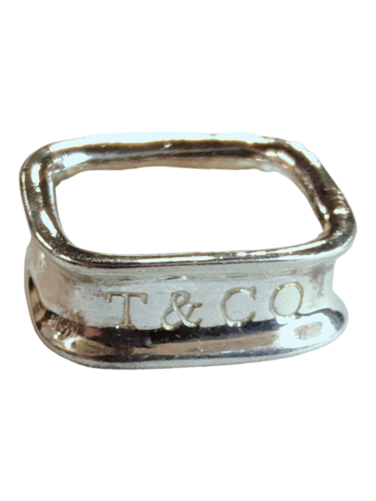 SILVER TIFFANY & CO STYLE RING