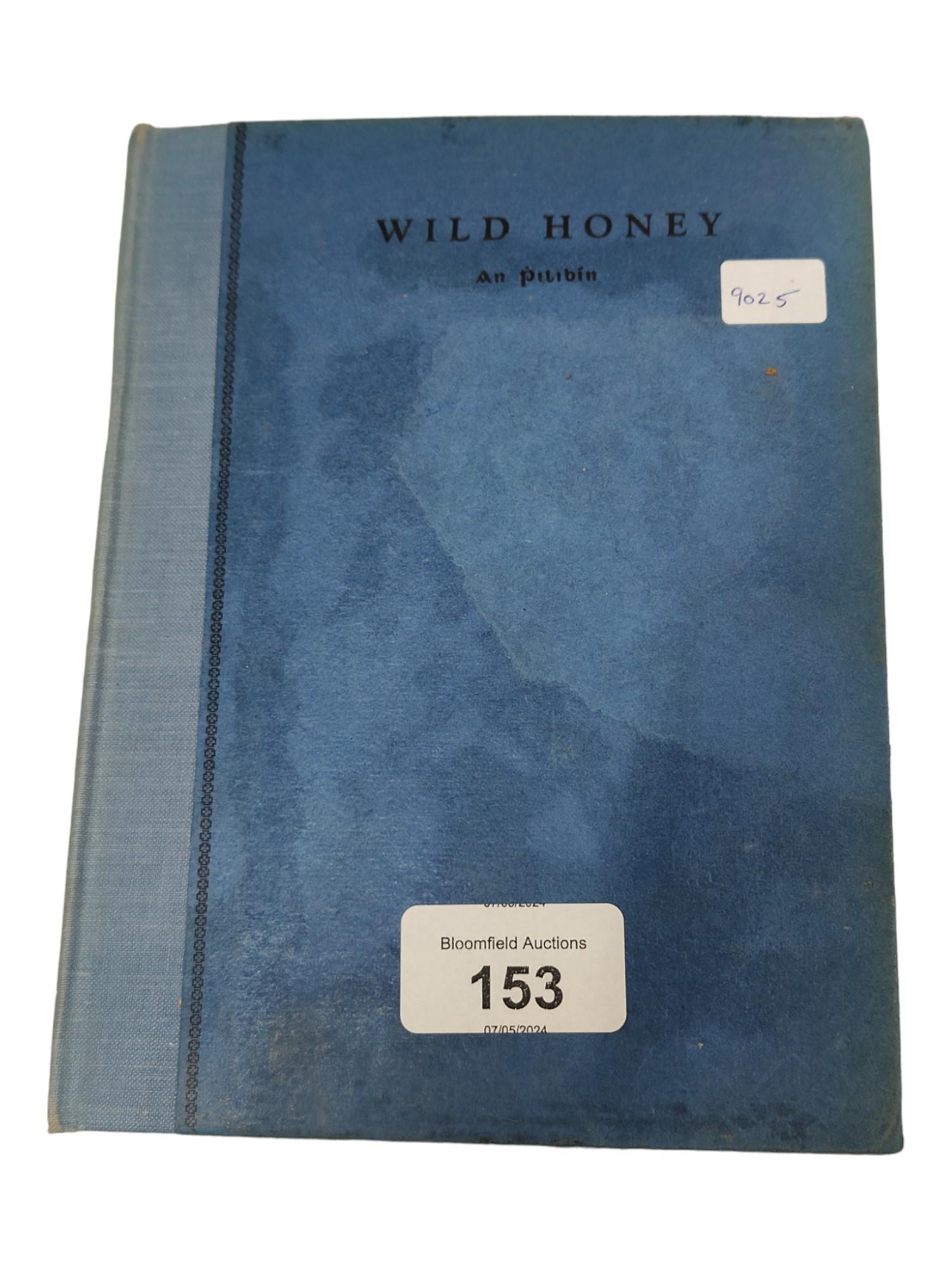 OLD IRISH POEM BOOK WILD HONEY