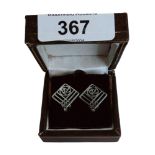 PAIR OF SILVER CHARLES RENEE MACINTOSH CLIP ON EARRINGS