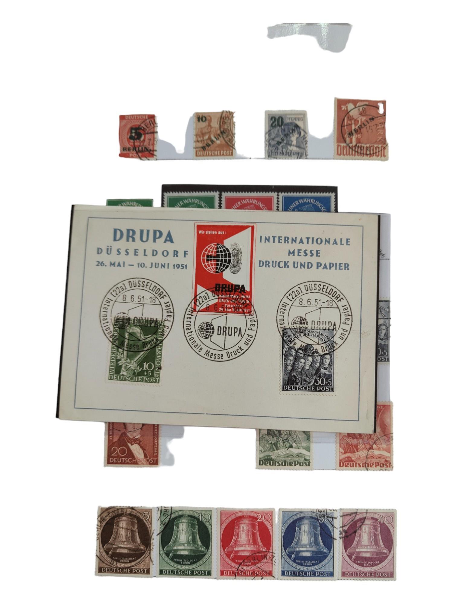 FOLDER OF STAMPS - BERLIN