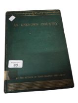 OLD IRISH BOOK: AN UNKNOWN COUNTRY 1887
