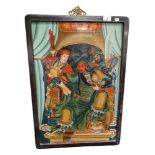 ORIENTAL PICTURE ON GLASS