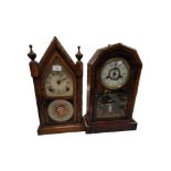 2 AMERICAN SHELF CLOCKS